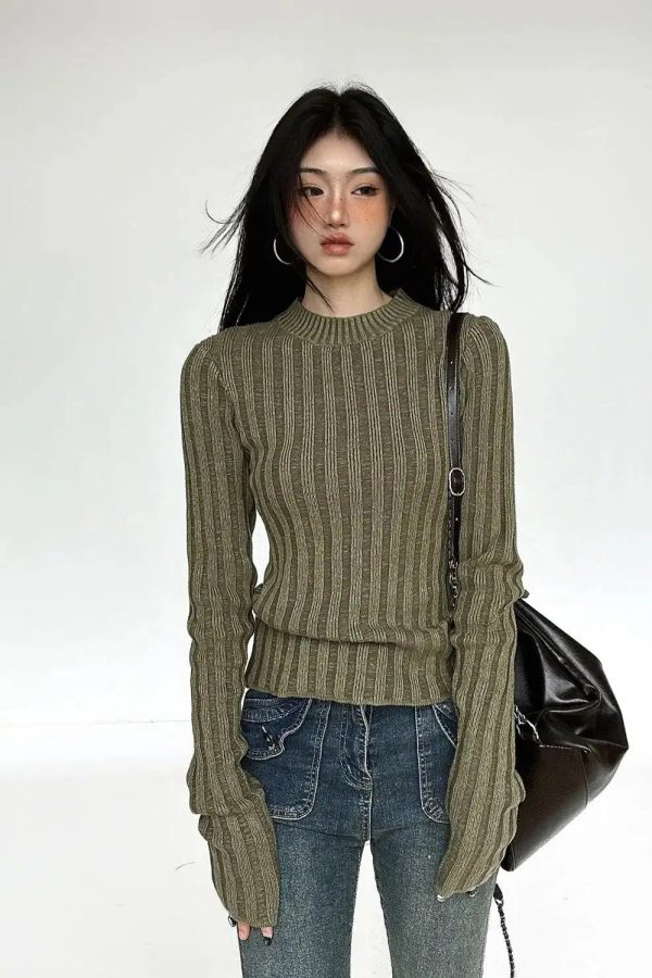 Grunge Slim Fit Sweater