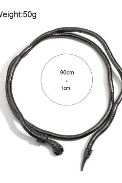 Grunge Snake Necklace & Bracelet