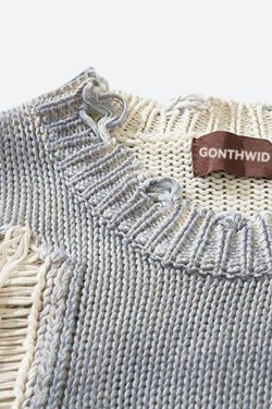 Grunge Tasseled Distressed Sweater