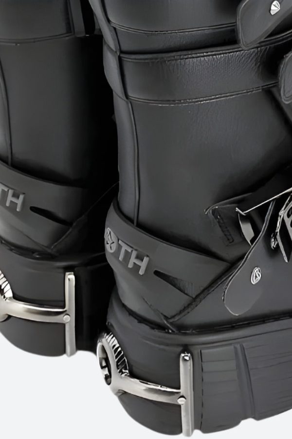 Grunge Velcro Straps Chunky Platform Boots