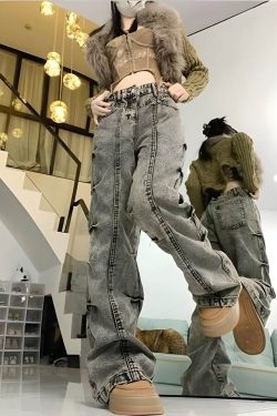 Grunge Wide Leg Jeans