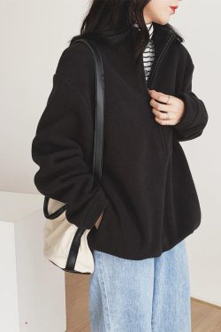 Half Zipper Fleece Sweatshirt