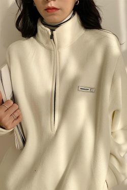 Half Zipper Fleece Sweatshirt
