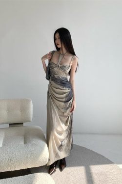 Halter Neck Maxi Dress