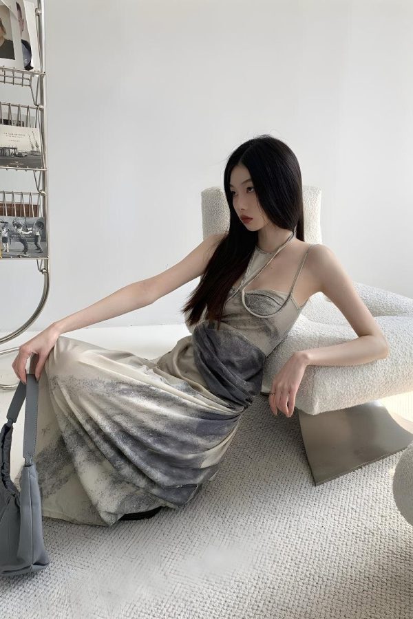 Halter Neck Maxi Dress