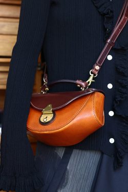 Handmade Brown Versatile Calf Leather Satchel Handbag