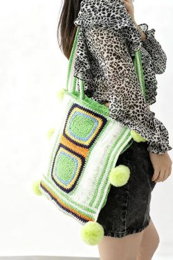 Handmade Casual Knitting Large Capacity Shoulder Bag