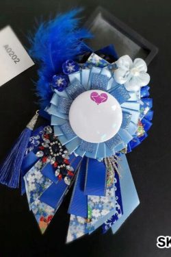 Handmade Ita Bag Rosette Ribbon Accessory Ornament 58mm