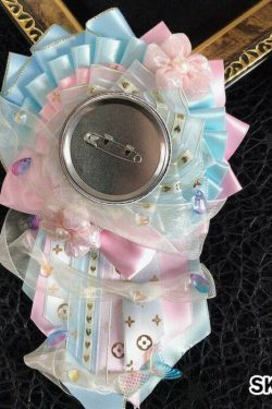 Handmade Ita Bag Rosette Ribbon Accessory Ornament 58mm