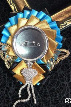 Handmade Ita Bag Rosette Ribbon Accessory Ornament 58mm