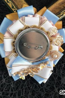 Handmade Ita Bag Rosette Ribbon Accessory Ornament 58mm