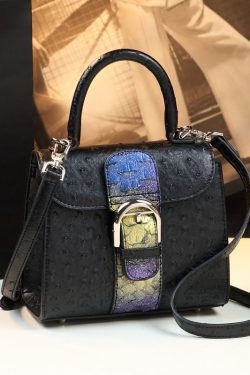 Handmade Purple Solid Durable Faux Leather Satchel Handbag