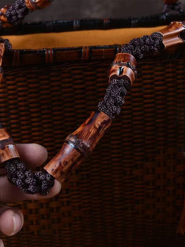 Handmade Retro Woven Japanese Bamboo Handbag