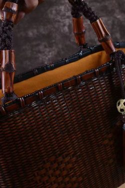 Handmade Retro Woven Japanese Bamboo Handbag