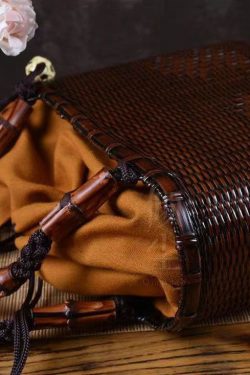 Handmade Retro Woven Japanese Bamboo Handbag