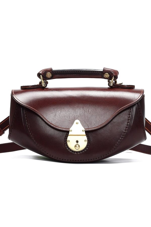 Handmade Stylish Calf Leather Coffee Tote Handbag