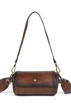 Handmade Vintage Brown Durable Calf Leather Messenger Bag