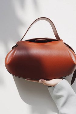 Handmade White Faux Leather Tote Messenger Bag