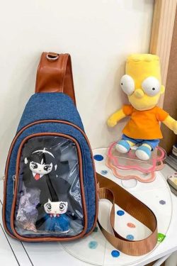 Harajuku Ita Bag – Women's Anime Badge Crossbody Purse