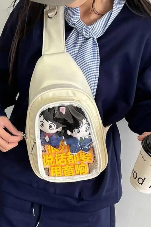 Harajuku Ita Bag – Women's Anime Badge Crossbody Purse