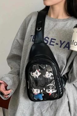 Harajuku Ita Bag – Women's Anime Badge Crossbody Purse
