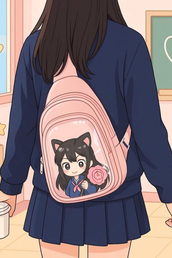 Harajuku Ita Bag – Women's Anime Badge Crossbody Purse