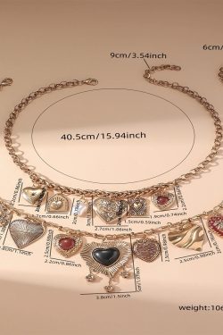 Heart Charms Two Pack Necklace