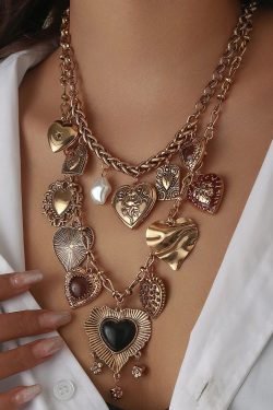 Heart Charms Two Pack Necklace