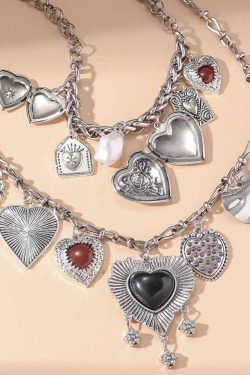 Heart Charms Two Pack Necklace