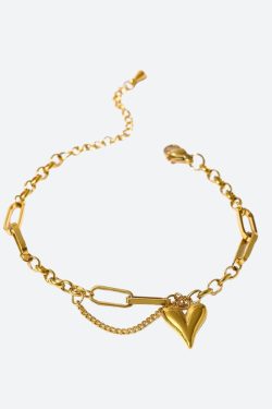 Heart Necklace & Bracelet Set