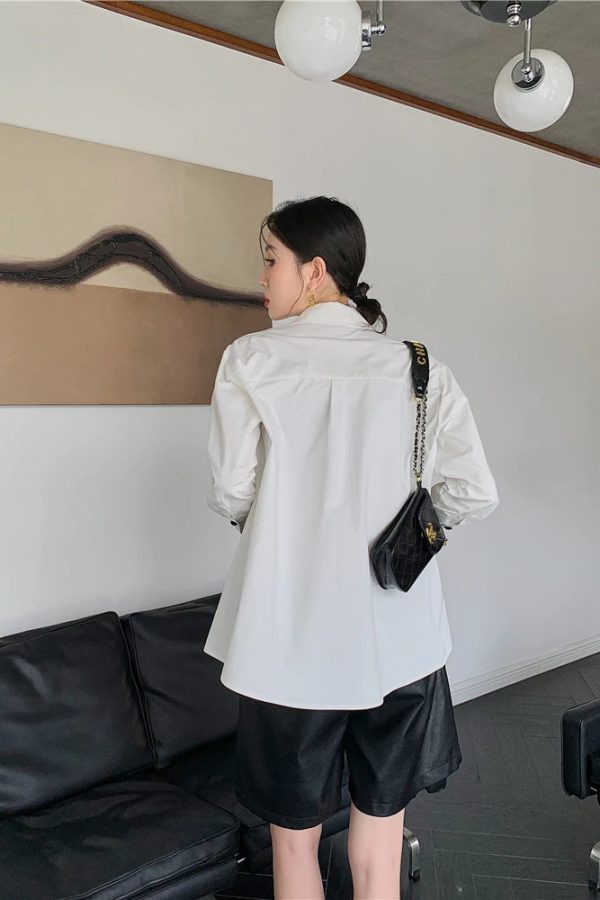 Heart Patch Button-Up Shirt