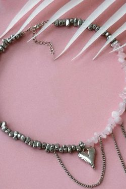 Heart Rose Quartz Necklace