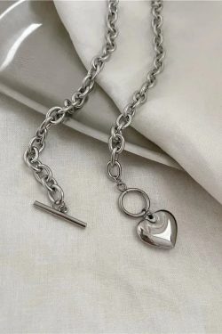 Heart Toggle Clasp Necklace