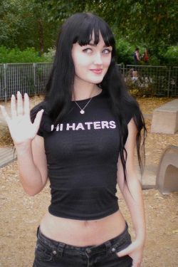 Hi & Bye Haters Crop Top