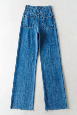 High Waist Casual Washed Jeans