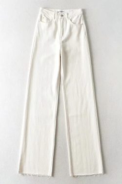 High Waist Casual Washed Jeans