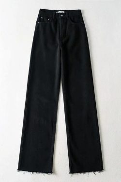 High Waist Casual Washed Jeans