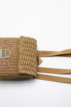 Home Design Straw Backpack