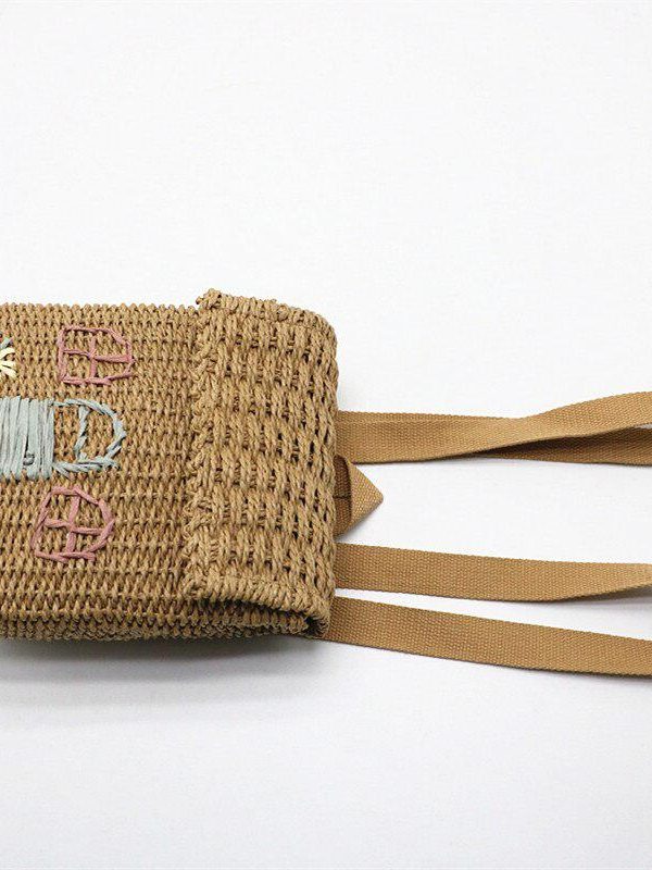 Home Design Straw Backpack