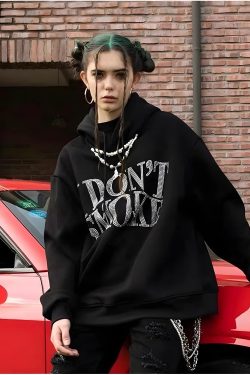 I Don't Smoke Rhinestone Hoodie