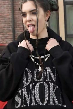 I Don't Smoke Rhinestone Hoodie
