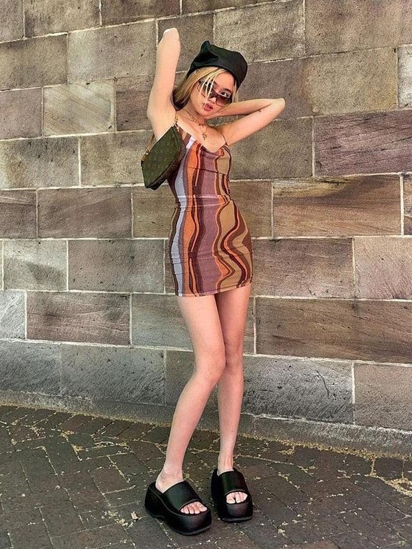 Indie Mesh Bodycon Mini Dress