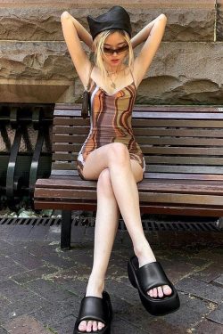 Indie Mesh Bodycon Mini Dress