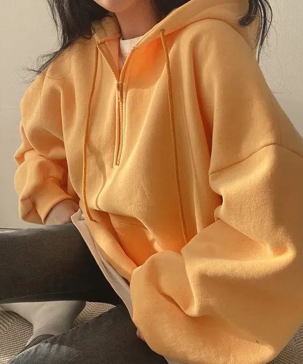 Indie Oversized Zip Up Hoodie
