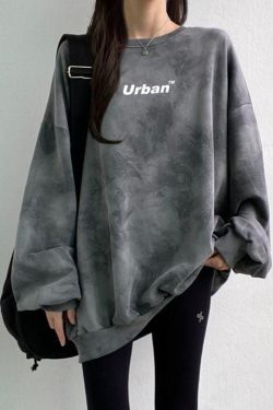 Indie Urban Print Longline Sweatshirt
