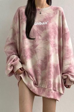 Indie Urban Print Longline Sweatshirt
