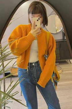 Indie Zip Up Knitted Cardigan