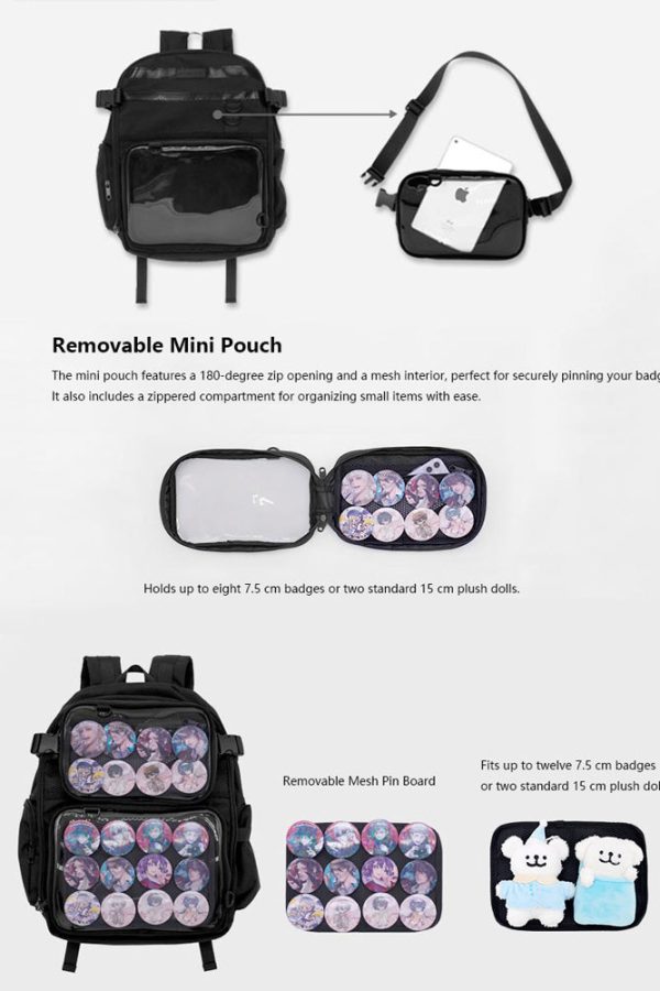 Ita Bag Backpack Enamel Pin Display Bag
