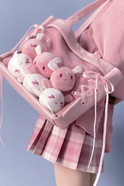 Ita Bag Layer Ribbon Deco Tote Bag Large