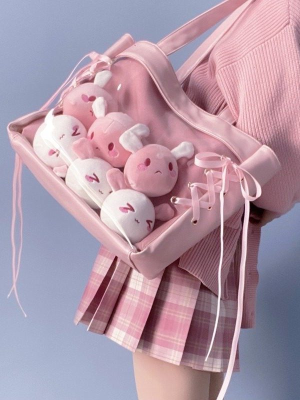 Ita Bag Layer Ribbon Deco Tote Bag Large